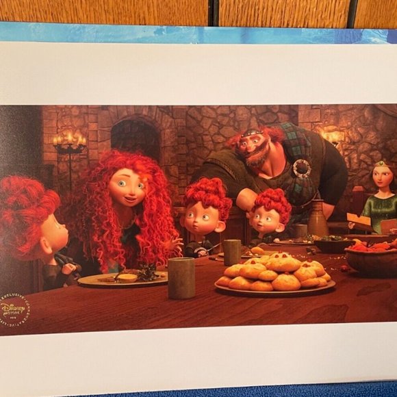 Disney Brave Princess 4 Bright Full Color Lithograph Prints Posters - NEW - Picture 5 of 6